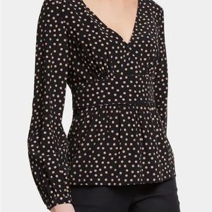Boden polka dot women’s blouse 12R
